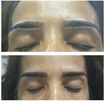 Design de sombrancelha com hena