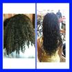 Esse cabelo foi feito um amacimento para diminuir o volume dos cachos com hidróxido  de cálcio .