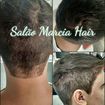 Cabelo masculino feito um corte e selagem