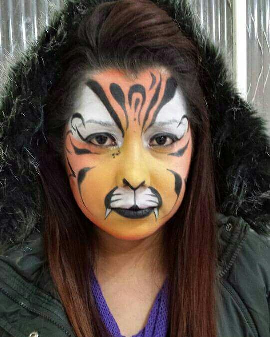Tiger, feline. Make artistica maquiagem maquiador(a) designer de sobrancelhas docente / professor(a)