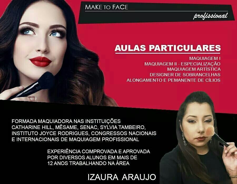 Curso profissionalizante maquiagem maquiador(a) designer de sobrancelhas docente / professor(a)