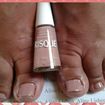 Cliente Neide. Utilizei o Esmalte Risque Hipoalergenico (Bali) com Spa nos pés.