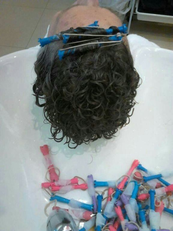 Permanente cabelo cabeleireiro(a)