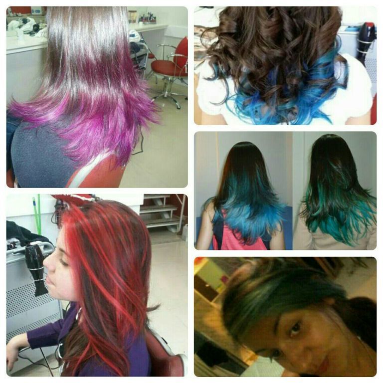 Coloridas cabelo cabeleireiro(a)