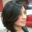 Corte chanel,grafilado com franja leve lateral