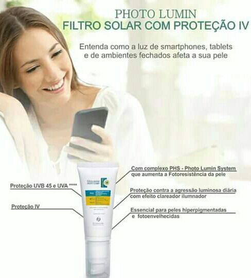 Filtro solar com clareador da pele. Novidade do congresso de estética. fisioterapeuta