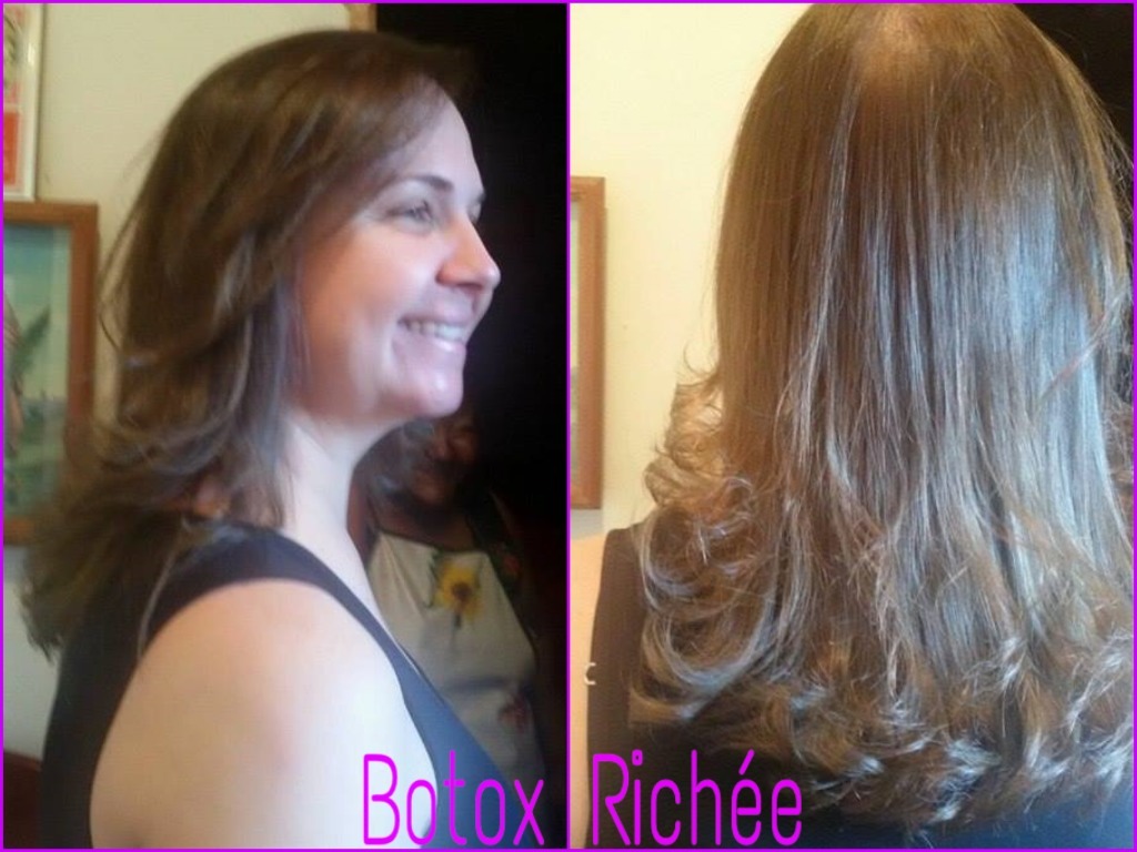 Botox Richée hidratação máxima e reposição de massa. cabeleireiro(a) auxiliar cabeleireiro(a)