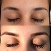 Design de sobrancelhas, antes e depois