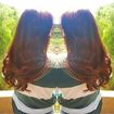 Coloracao koleston wella, tratamento wella enrich e escova torcida finalizada com óleo extreme premium da inoar.
