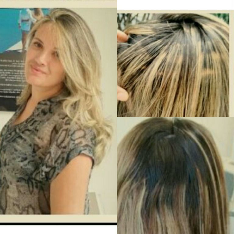 Correção de cor e reflexo! cabelo cabeleireiro(a)