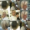 Reflexos em transparência na cabeça toda com pontos de luz em torno do rosto.

Corte  Chanel moderno com nuca desfiada e leve bico na frente.

Pó desc da Wella e oxidante de 20 vol (Wella)