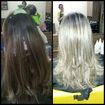 Retoque de mechas,  tom pérola...