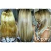 Mechas invertidos + correção da cor + raiz esfumaçada + hidratação profunda