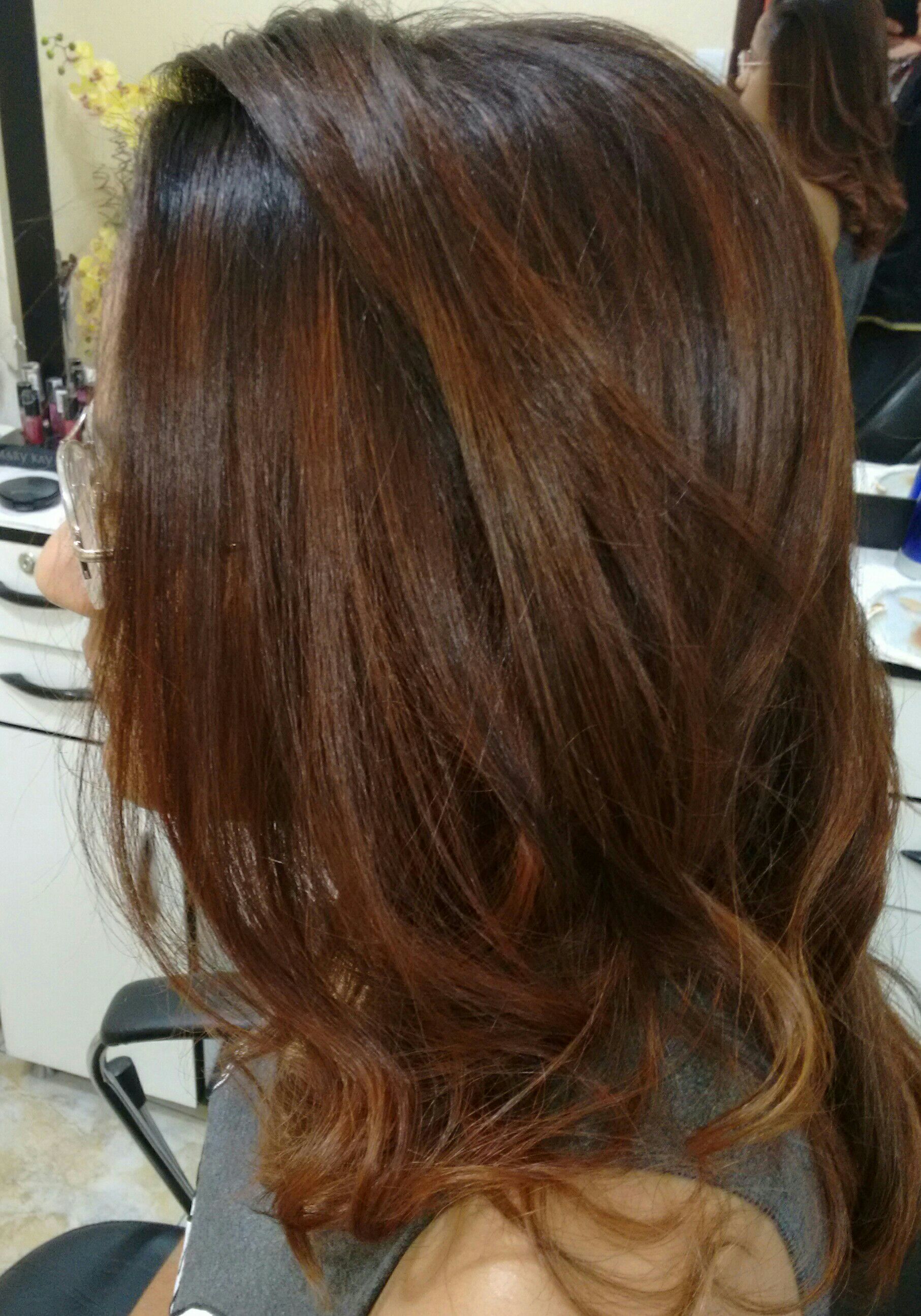 #luzes acobreada cabelo cabeleireiro(a) maquiador(a)