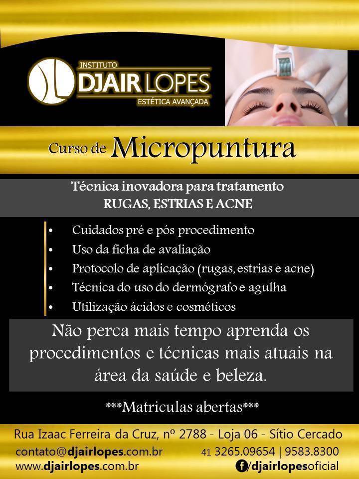 Micropuntura outros esteticista micropigmentador(a) designer de sobrancelhas dermopigmentador(a)