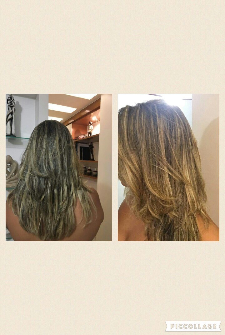 Mechas. cabelo cabeleireiro(a)