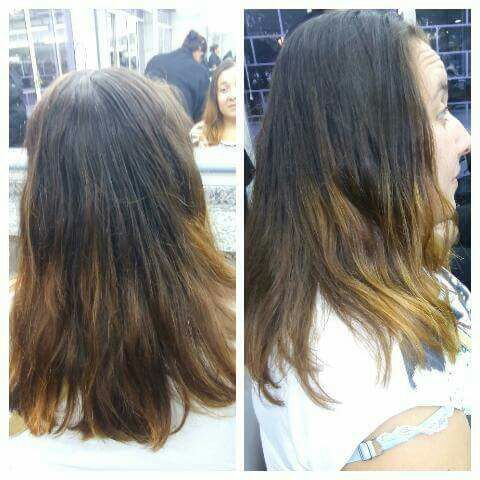 Antes do corte long Bob cabelo cabeleireiro(a)