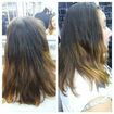 Antes do corte long Bob