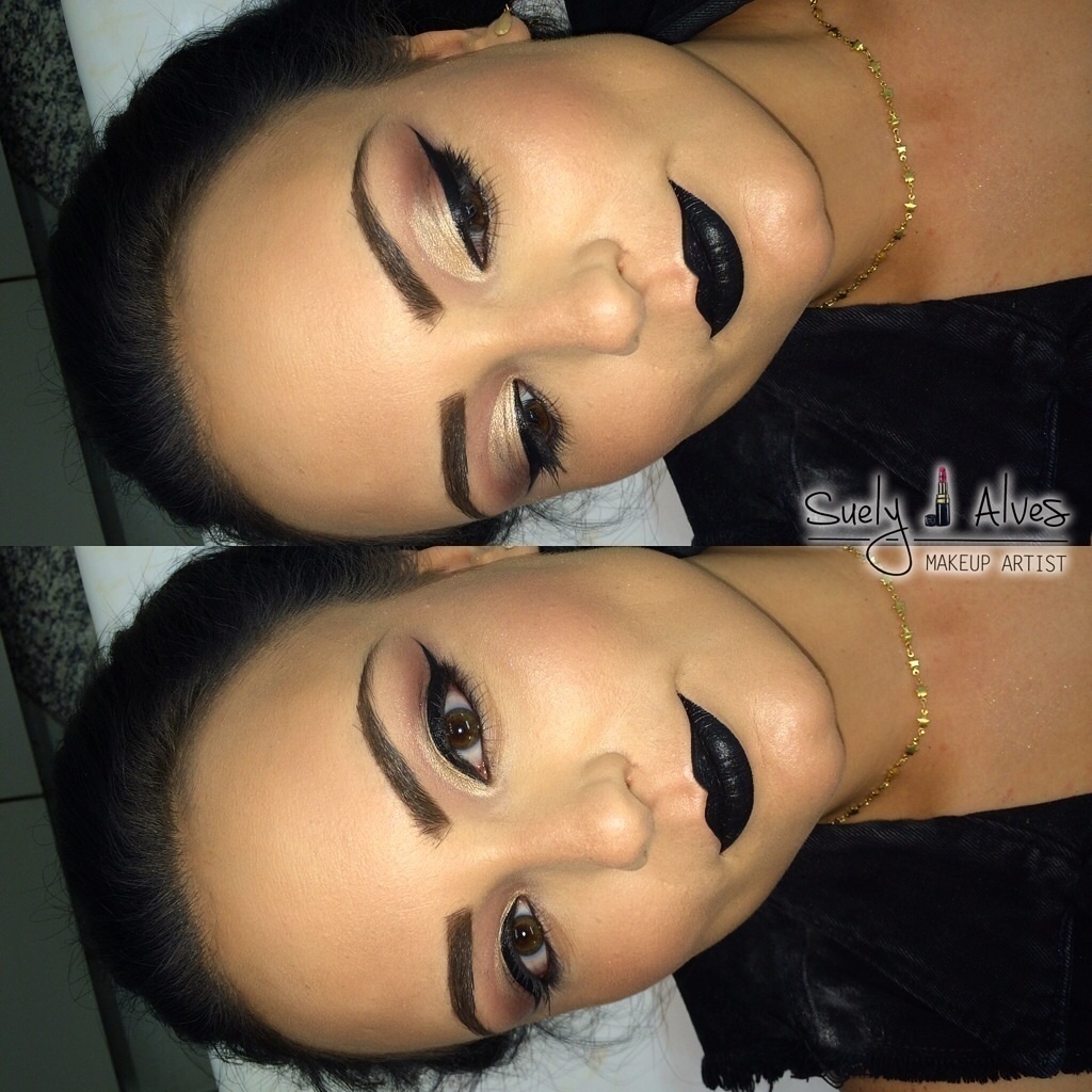 Make gótica suave 😚 maquiagem
