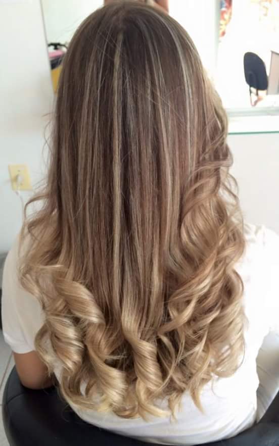 OmbreHair com mechas de raiz intercaladas cabelo cabeleireiro(a)