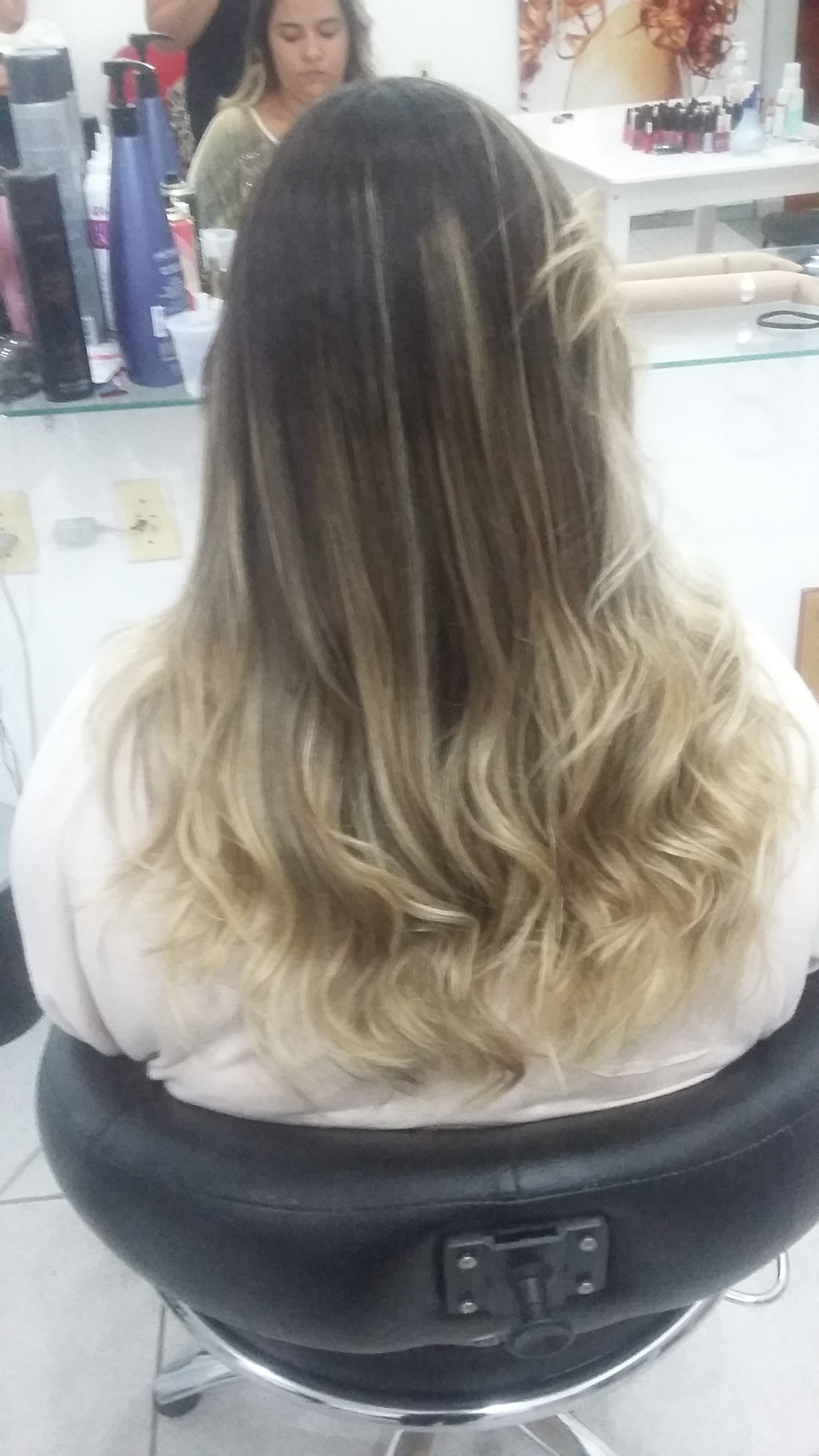 OmbreHair em cabelo natural.  cabelo cabeleireiro(a)