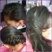penteado lateral com trança