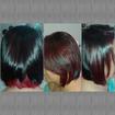 mechas vermelhas