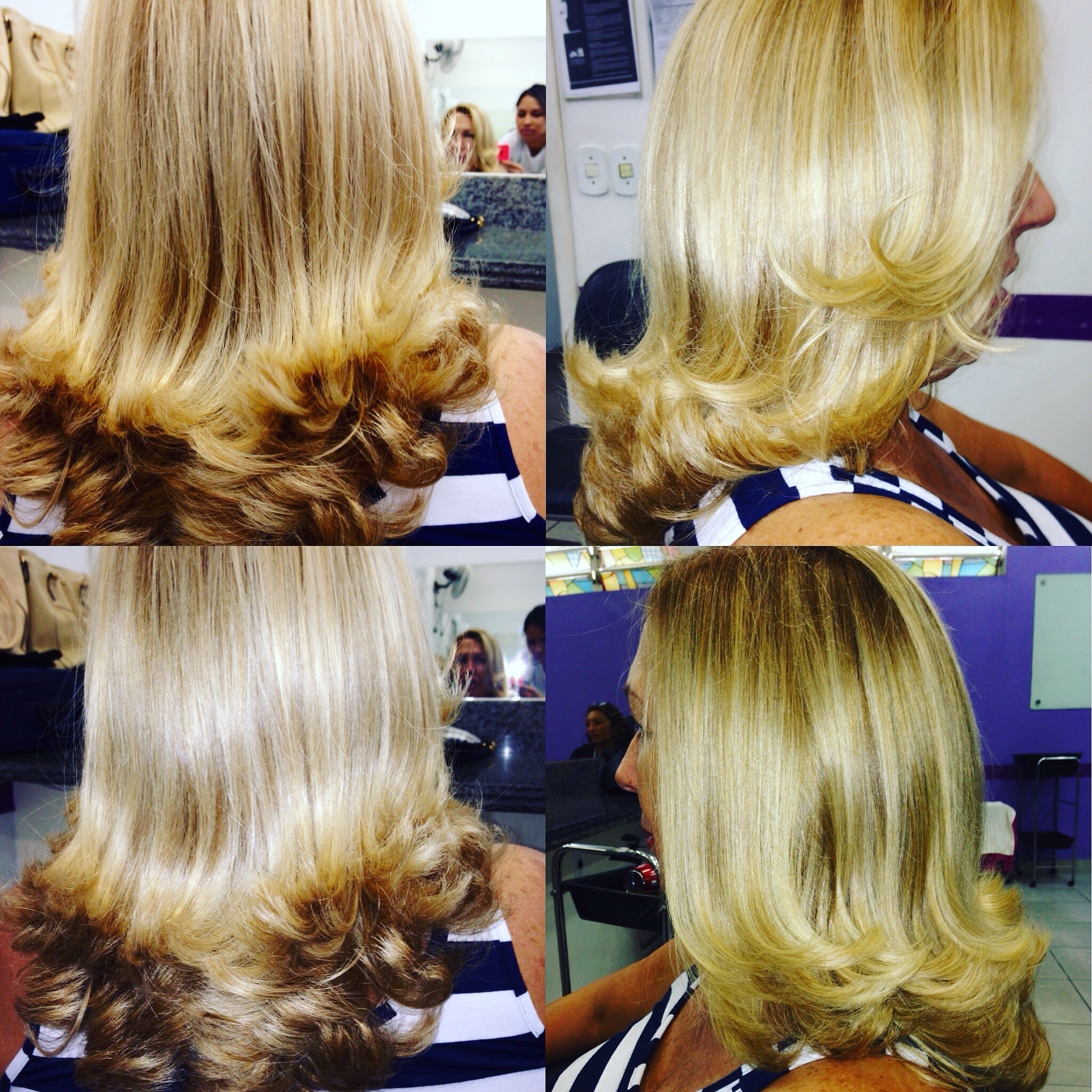 Retoque de raiz #coloracao #hidratacao #escova  cabelo cabeleireiro(a)