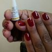Cuticulagem e esmalte vinho da impala
