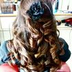 Simple curl hairstyle for party