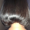 A nuca do corte shortbob