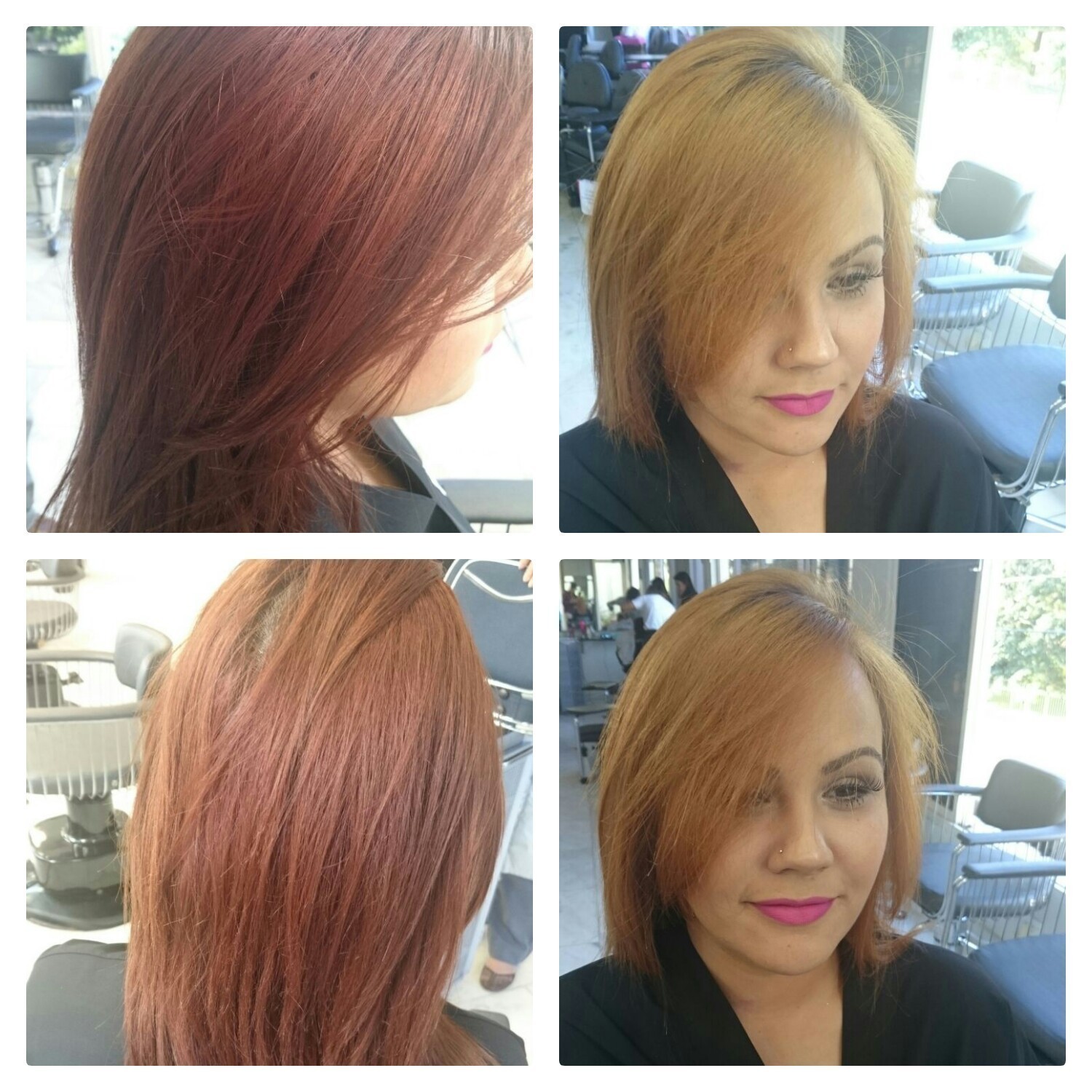 Remoção de coloração vermelha sem danos ao fio cabelo empresário(a)