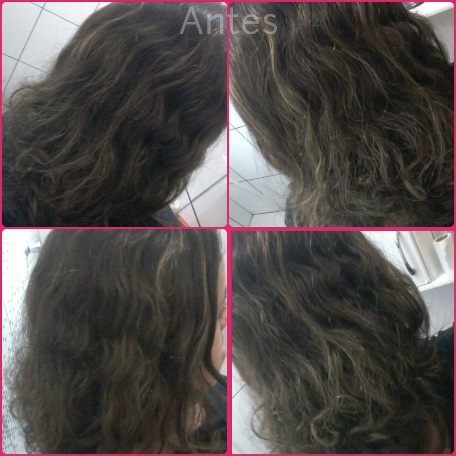 Antes do procedimento... cabelo auxiliar cabeleireiro(a) recepcionista