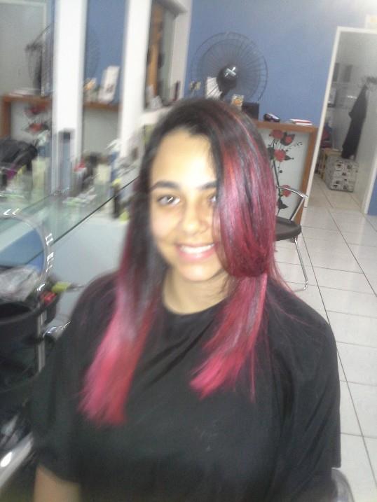 Reflexo Californiano Ombre Hair (Adolescente) - tom cor de rosa Pink cabelo cabeleireiro(a) maquiador(a)