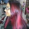 Lateral Calif. Ombre Hair - Adolescente tom rosa Pink