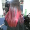 Reflexo Californiano Ombre Hair - Adolescente - tom rosa Pink - Corte em  leve "U"