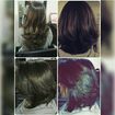 Corte chanel desfiado nas pontas...