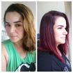 Do Loiro para o Vermelho!
mechas com dons tons!
Lindo! Mudar faz parte da vida!