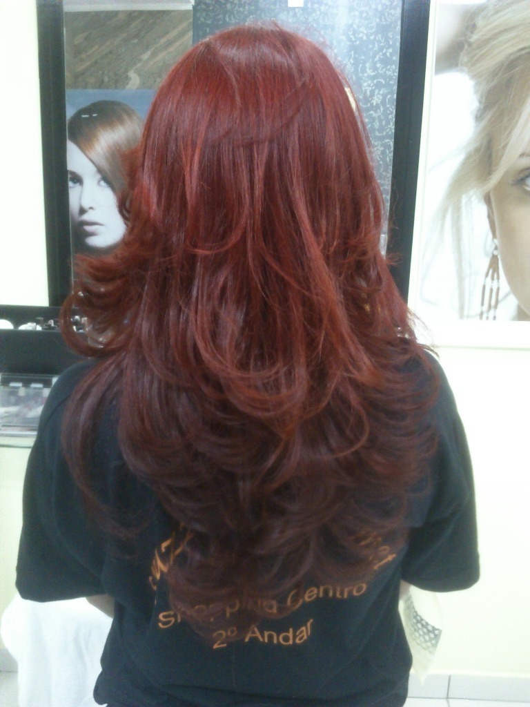 #Hair #Vermelho #Fire cabelo cabeleireiro(a) designer de sobrancelhas auxiliar cabeleireiro(a)
