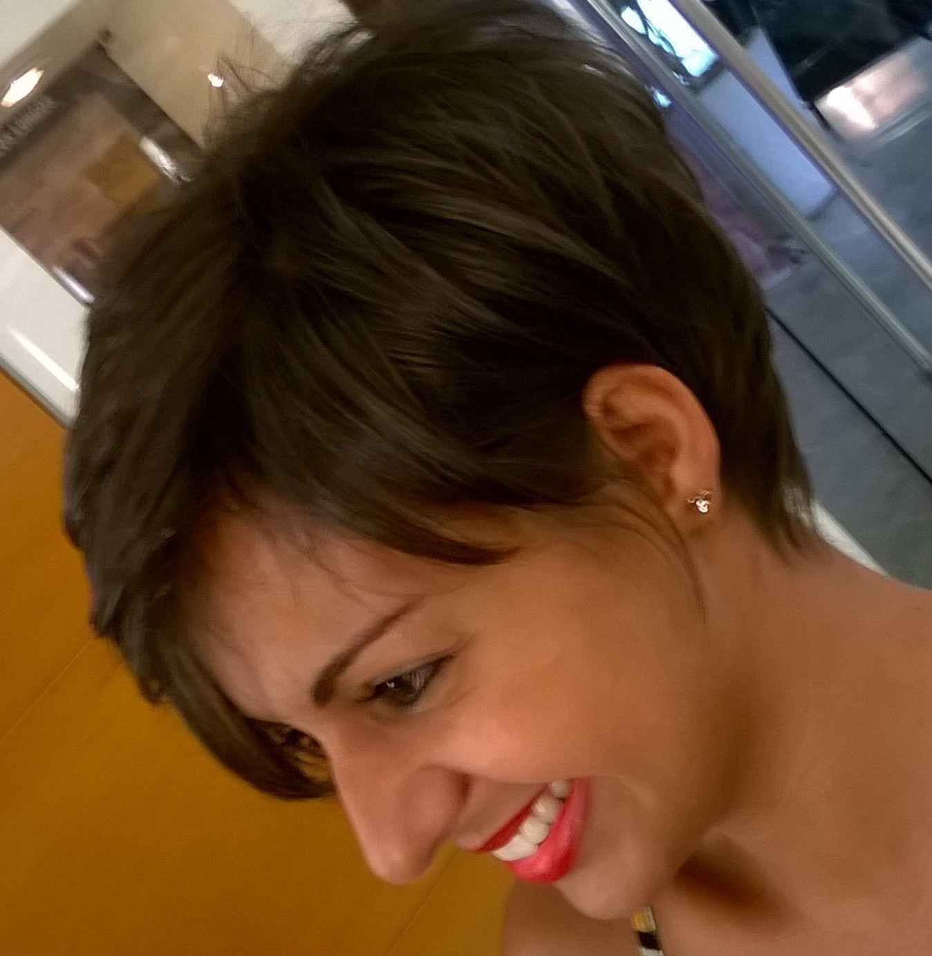 Corte curto cabelo cabeleireiro(a)