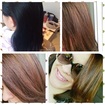 Cabelo do Preto Colorido para o castanho