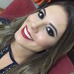 Esfumado acinzentado e batom vermelho #ricosti cor #vermelhointenso