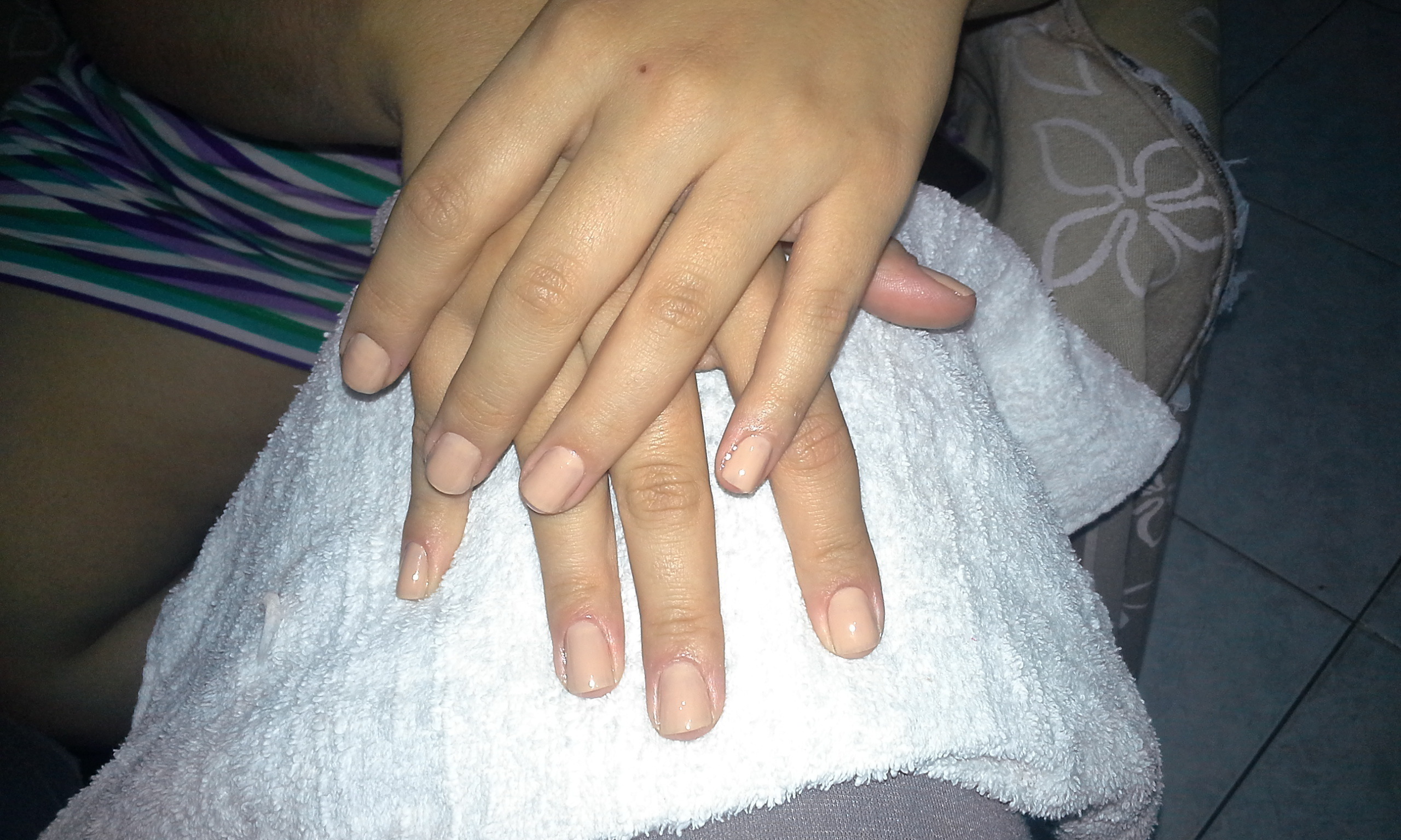  Cliente escolheu a cor  Nude.   #manicure unha manicure e pedicure