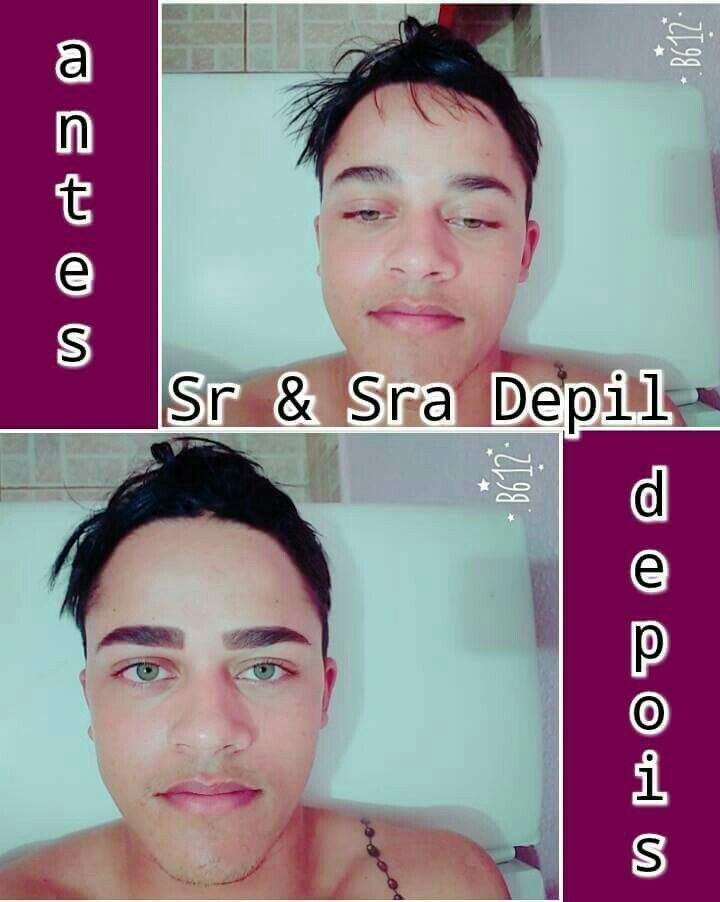 Limpeza de sobrancelha com aplicação de henna. empresário(a) esteticista