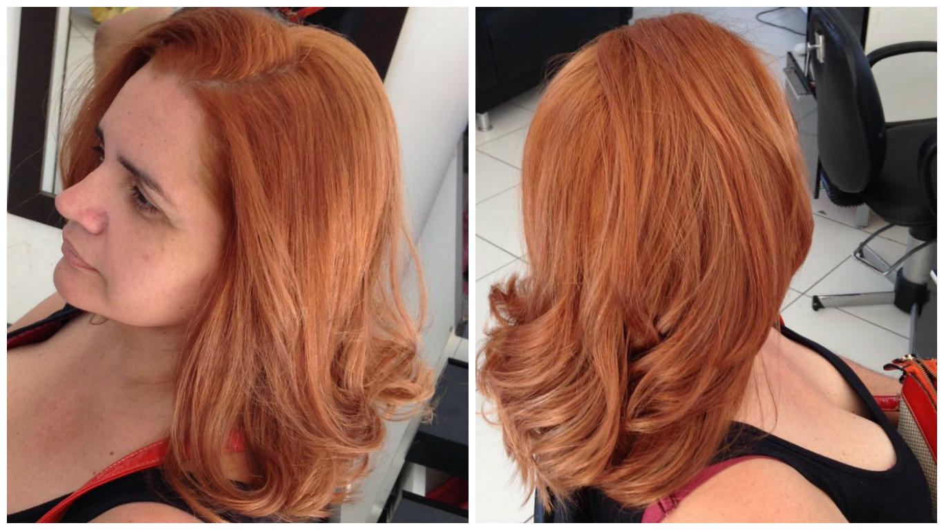 Strawberry Blonde natural e uniformizado. cabelo cabeleireiro(a) maquiador(a) auxiliar cabeleireiro(a)