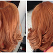 Strawberry Blonde natural e uniformizado.