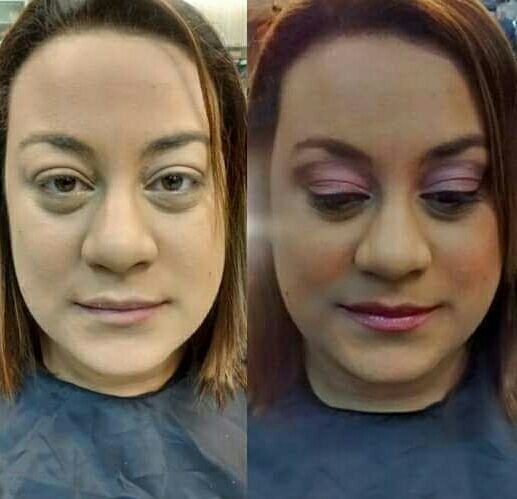 Antes e depois - Make para madrinhas maquiagem maquiador(a)