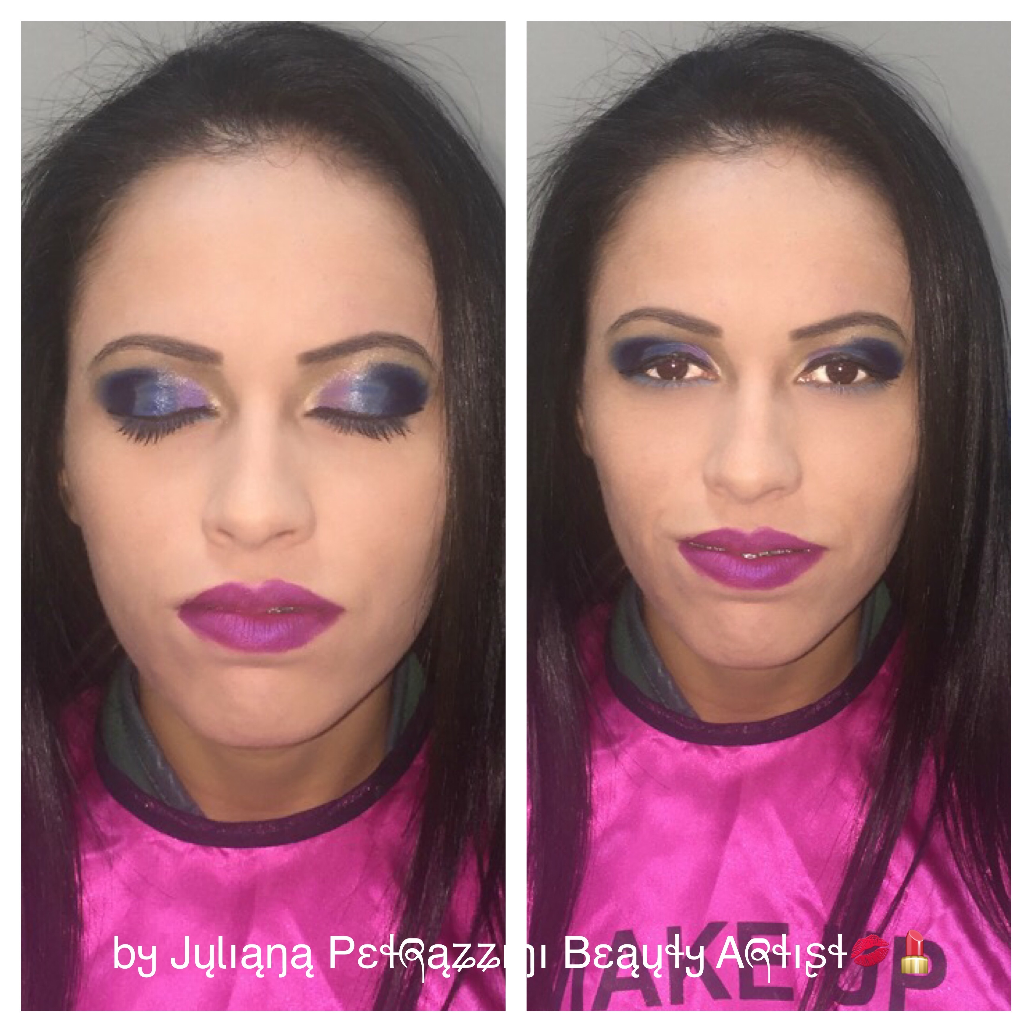 Make Up Conceitual! #blueeyes #mua #makeup #blue #julianapetrazzinibeautyartist maquiagem maquiador(a)