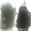 Cabelo cacheado! Escova sem uso de prancha modelando e hidratando na escova