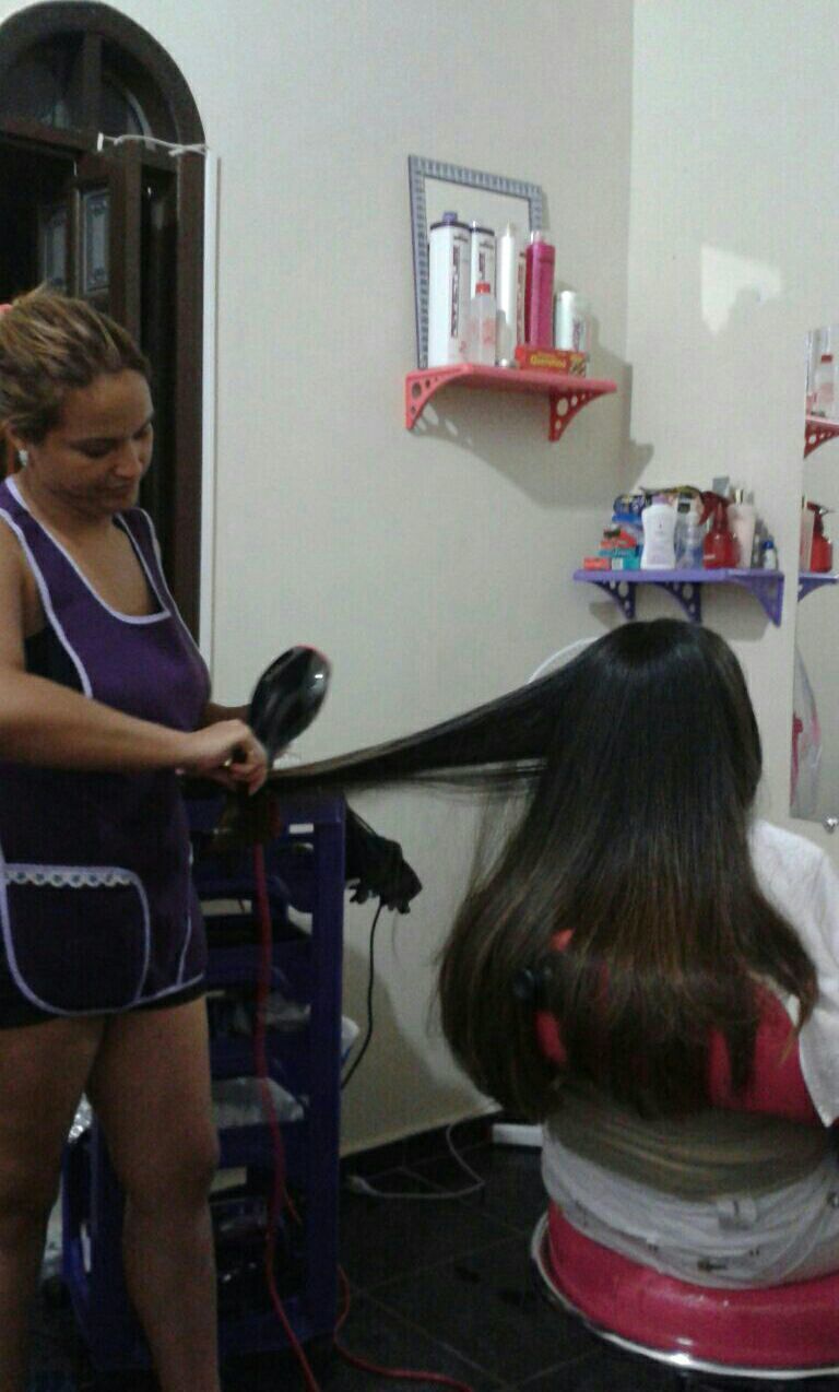 Hidratação  e escova cliente ficou maravilhada  to felizzzzz cabelo cabeleireiro(a) cabeleireiro(a)